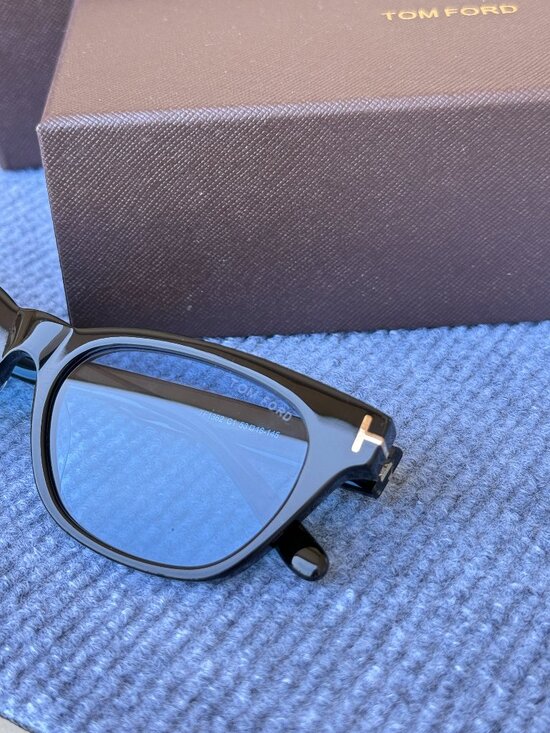 Tom Ford Black Sunglasses with Gold Accents main image 4